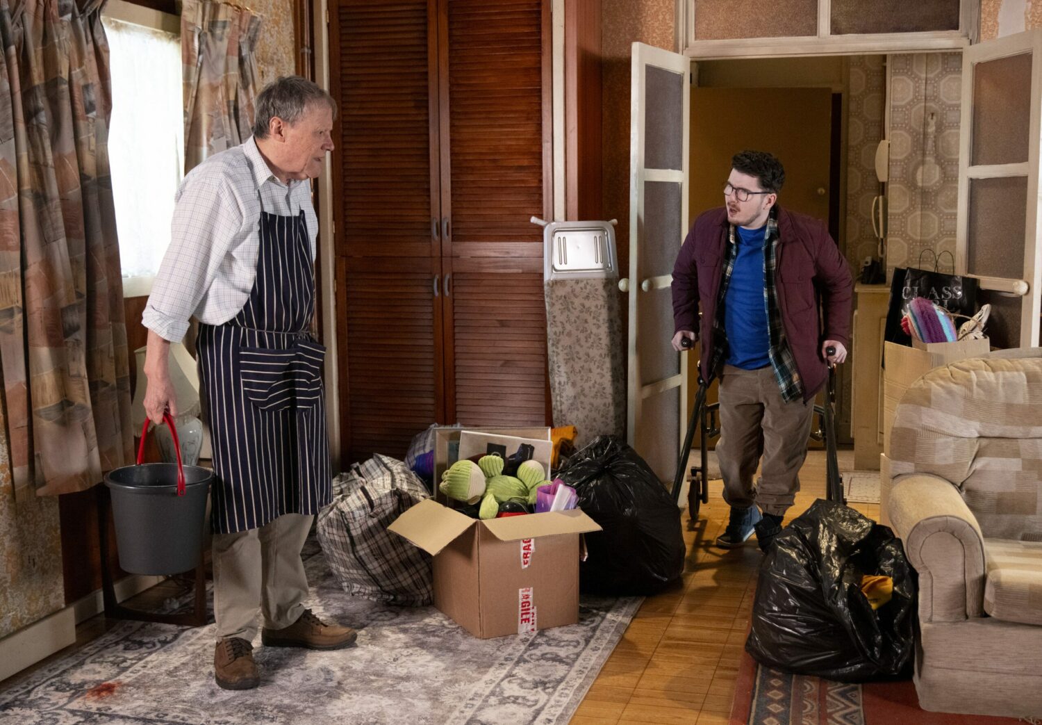 Roy and his cleaning things make Bobby suspicious in Coronation Street spoilers