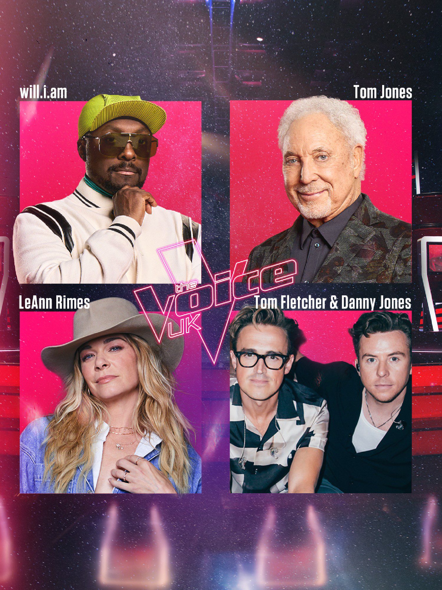 The Voice UK 2024 coaches