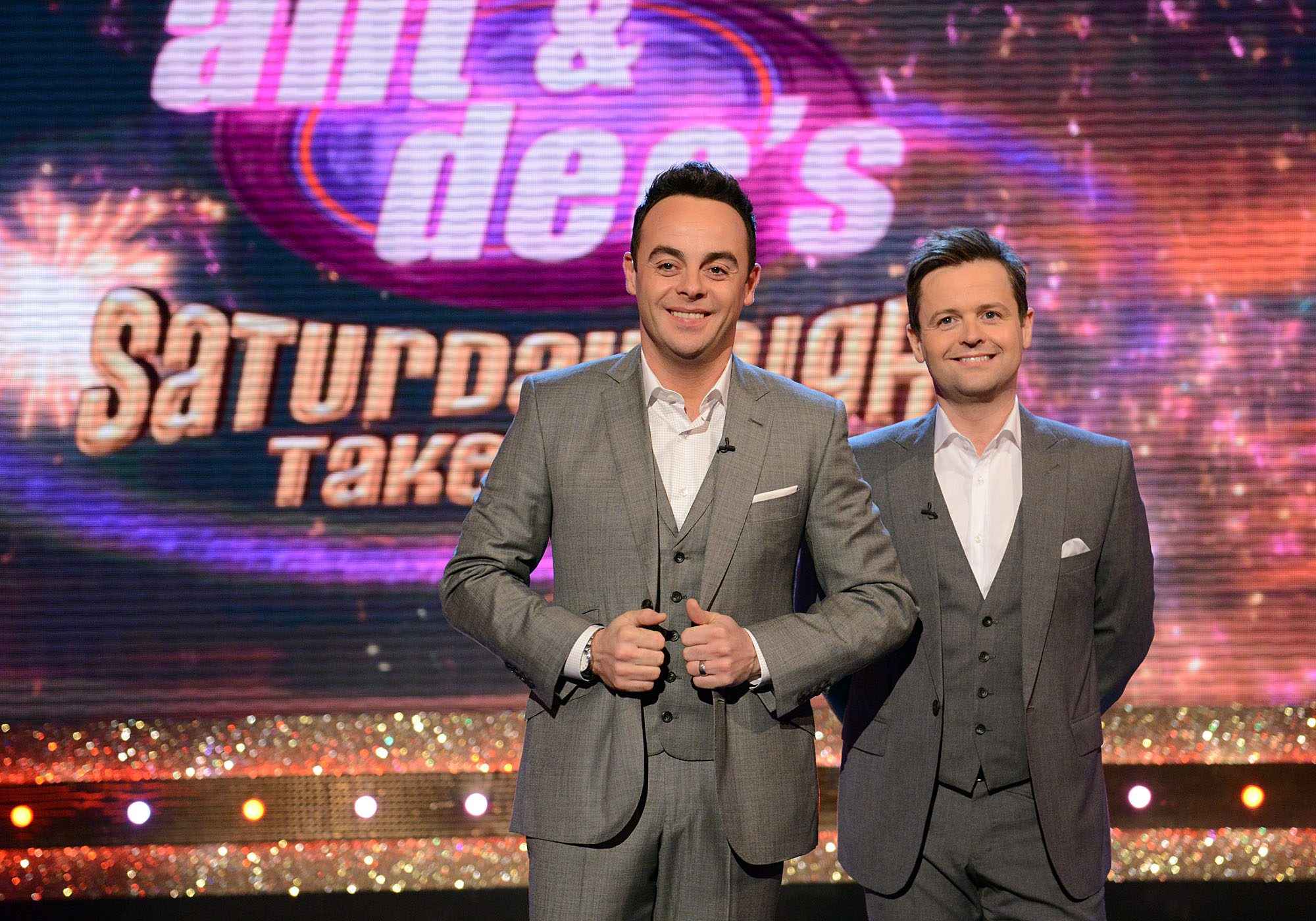 Ant and Dec presenting Saturday Night Takeaway