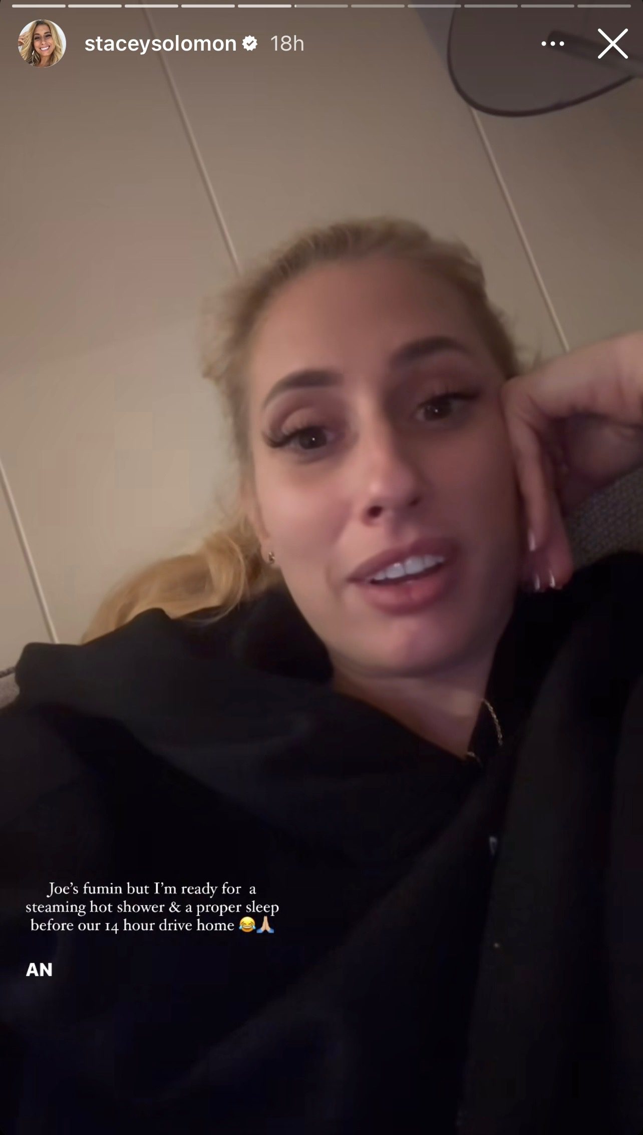 Stacey Solomon on her Instagram Story