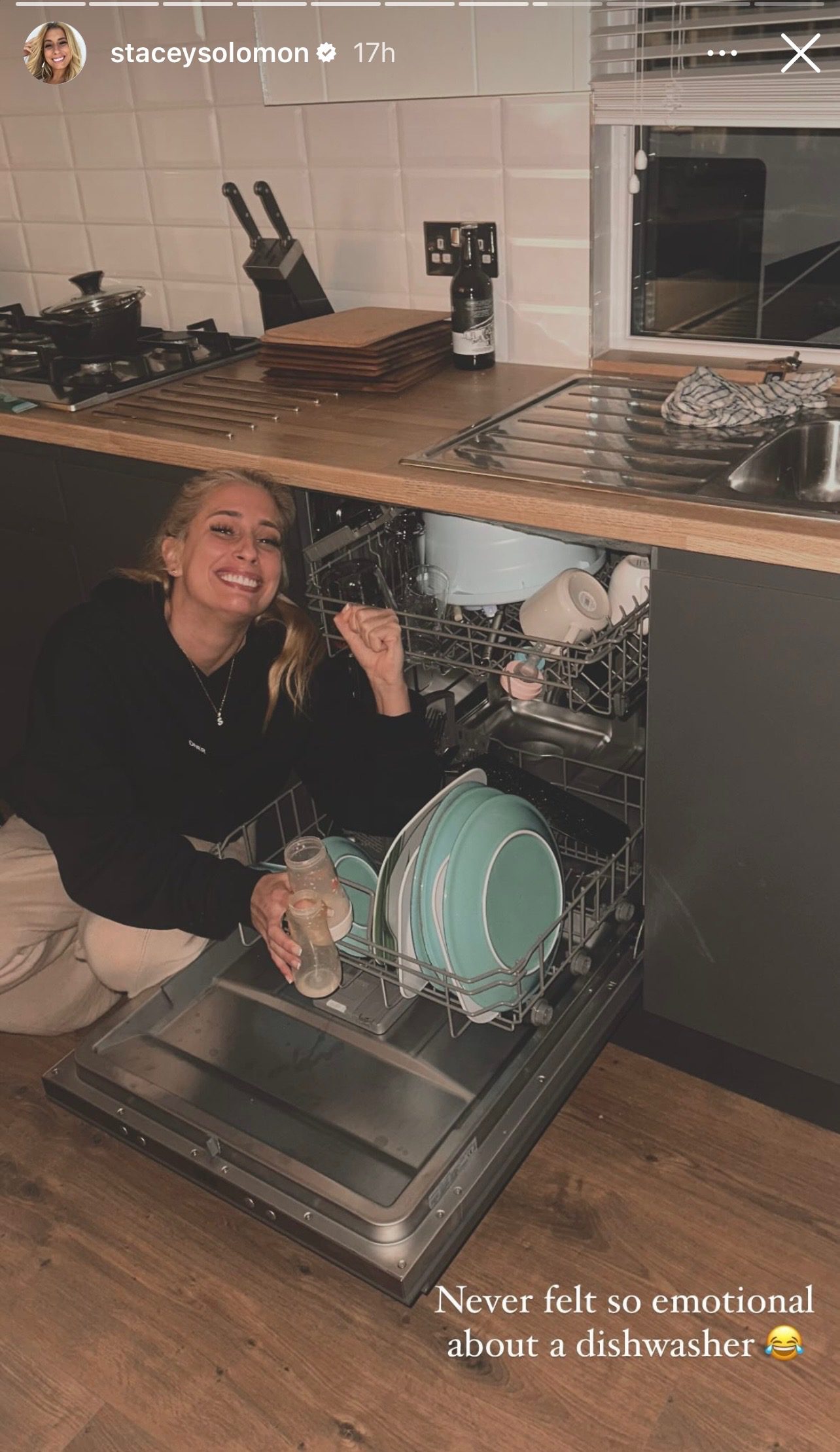 Stacey Solomon at her home