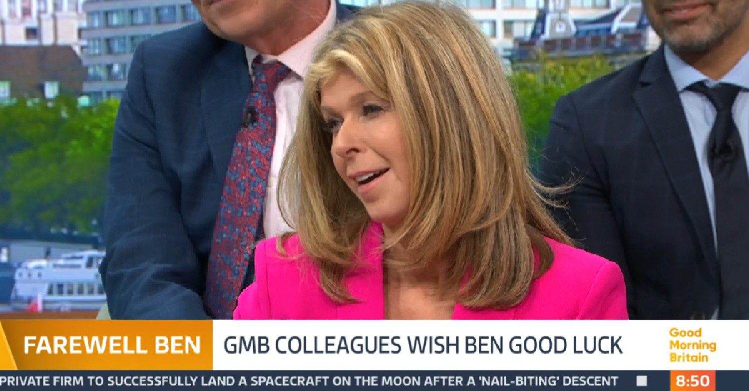Kate Garraway talking on GMB