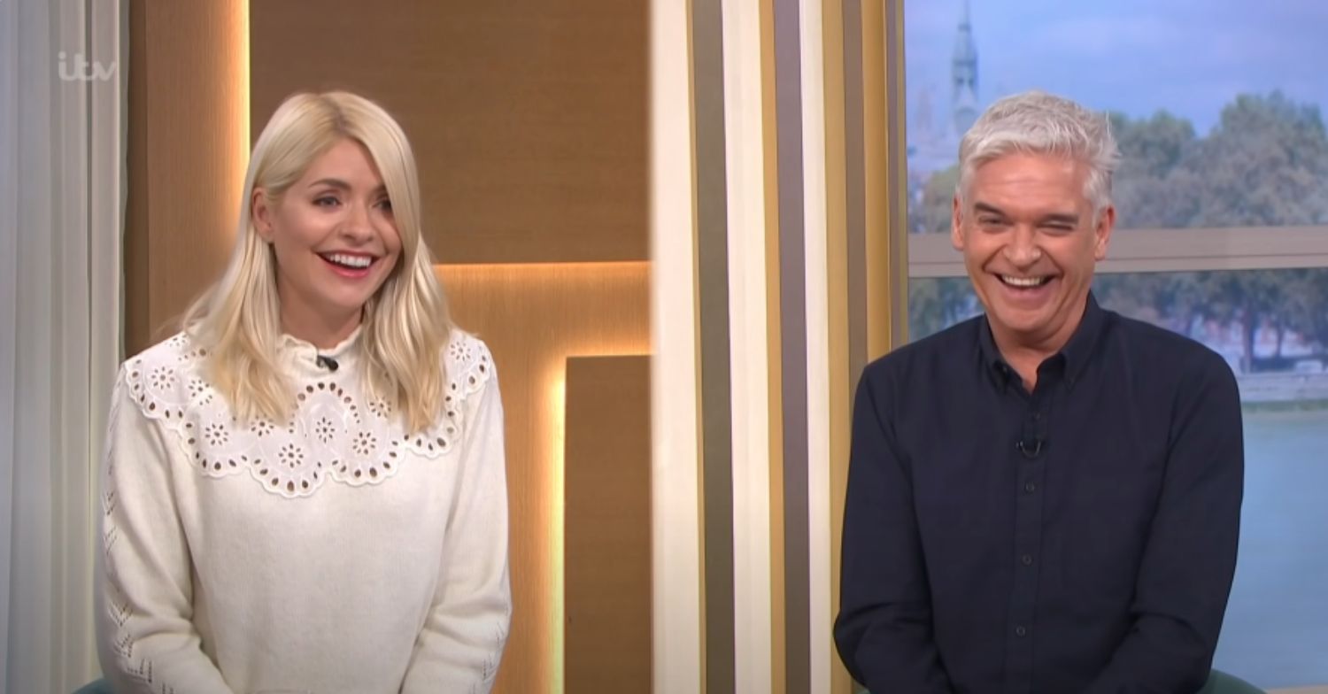 Holly Willoughby and Phillip Schofield laughing on This Morning