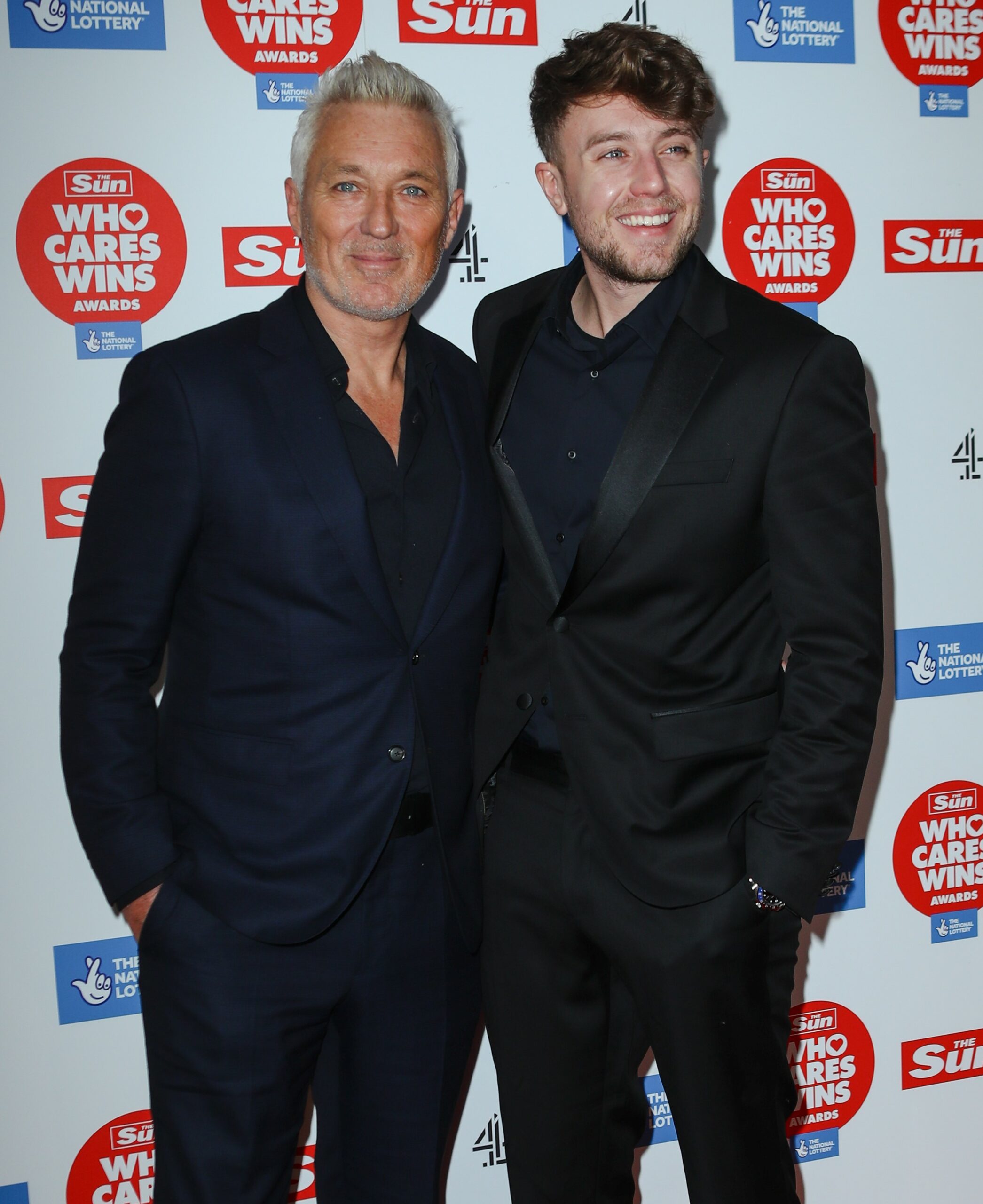 Roman Kemp and dad Martin at The Sun Awards