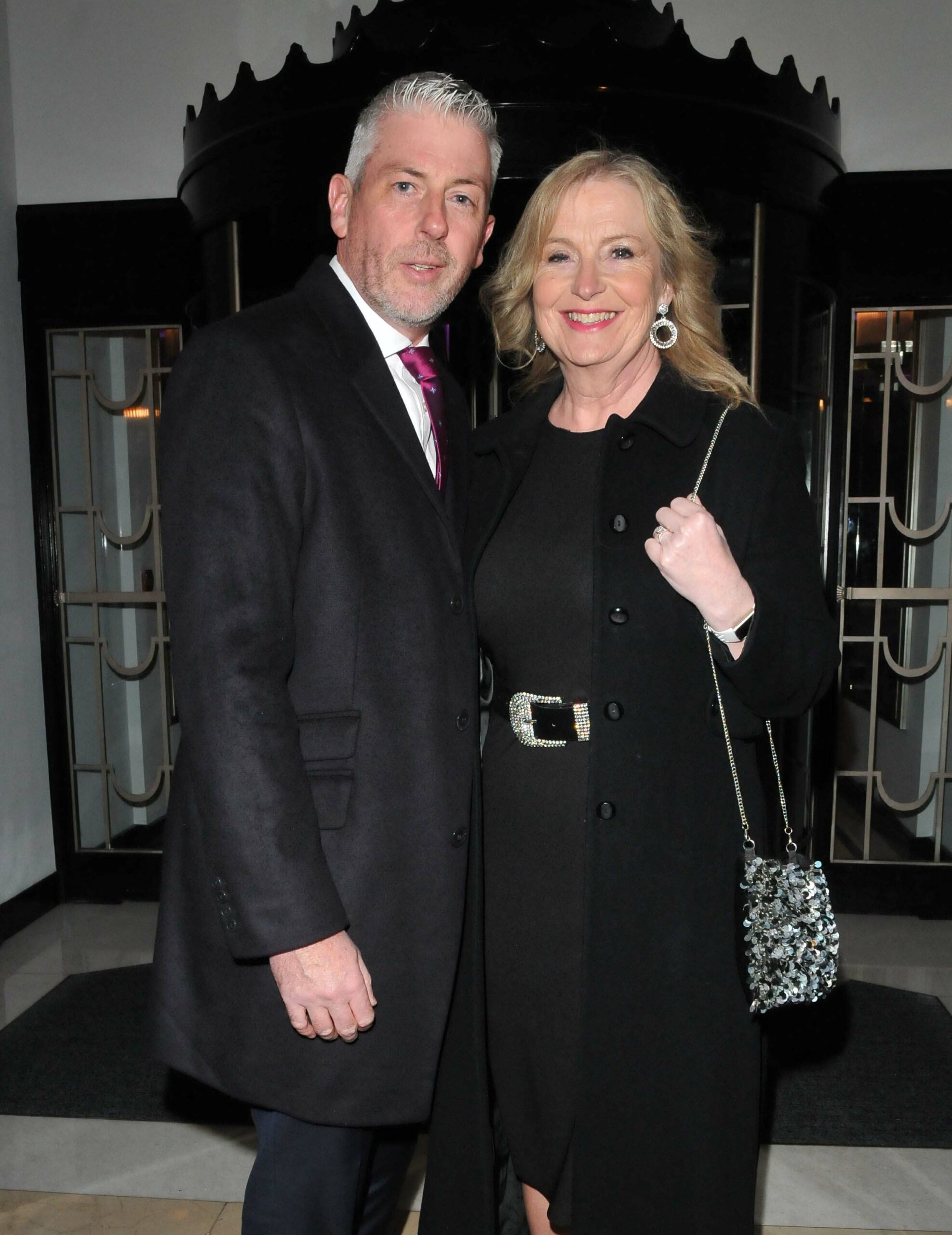 Carol Kirkwood smiling with her new husband