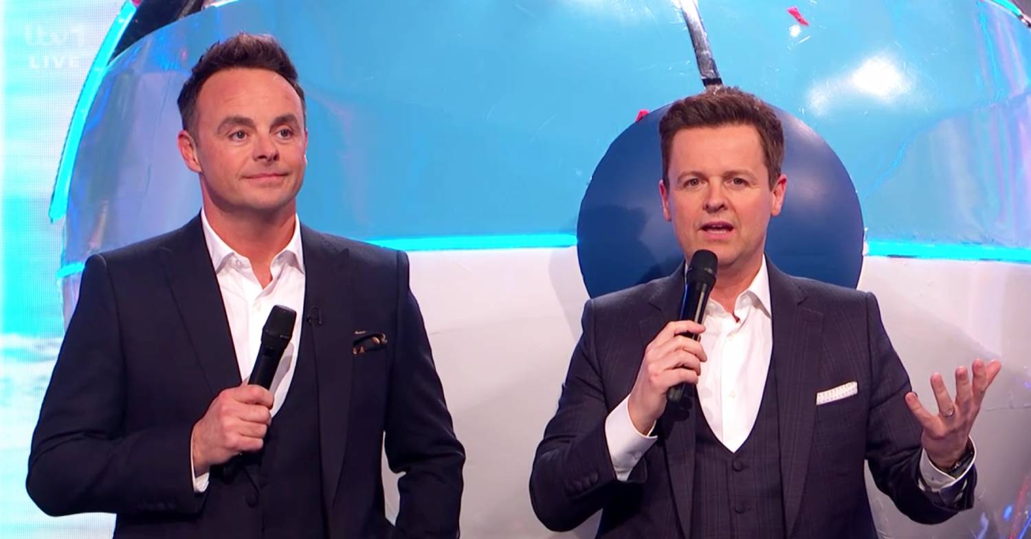 Saturday Night Takeaway hosts Ant and Dec make an announcement