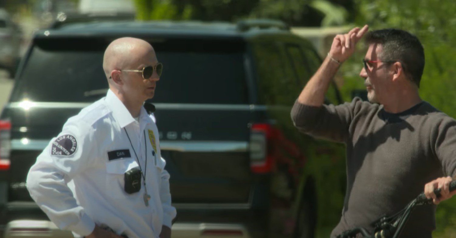 Simon Cowell being pranked on Saturday Night Takeaway