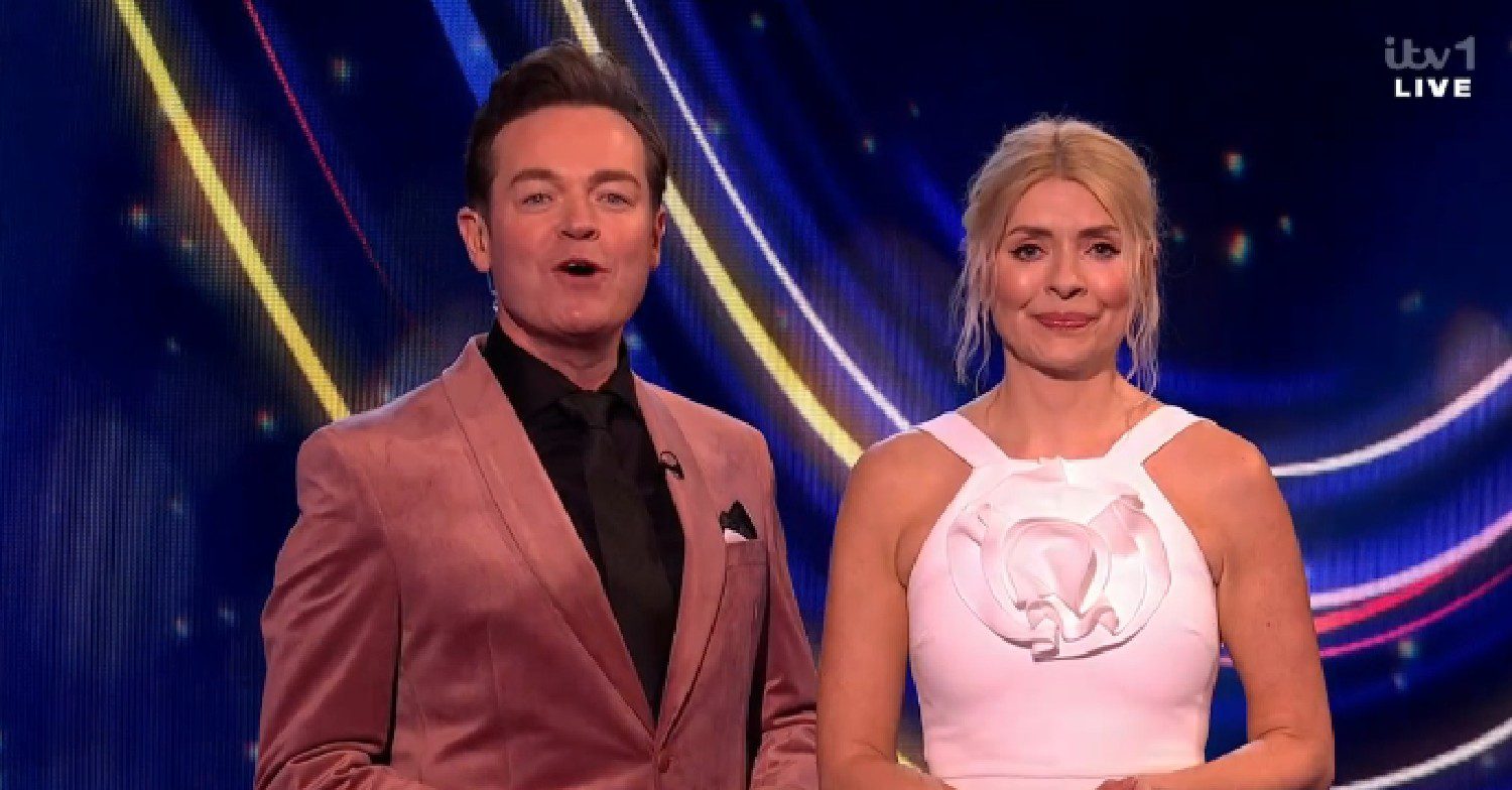 Stephen Mulhern and Holly Willoughby on Dancing On Ice