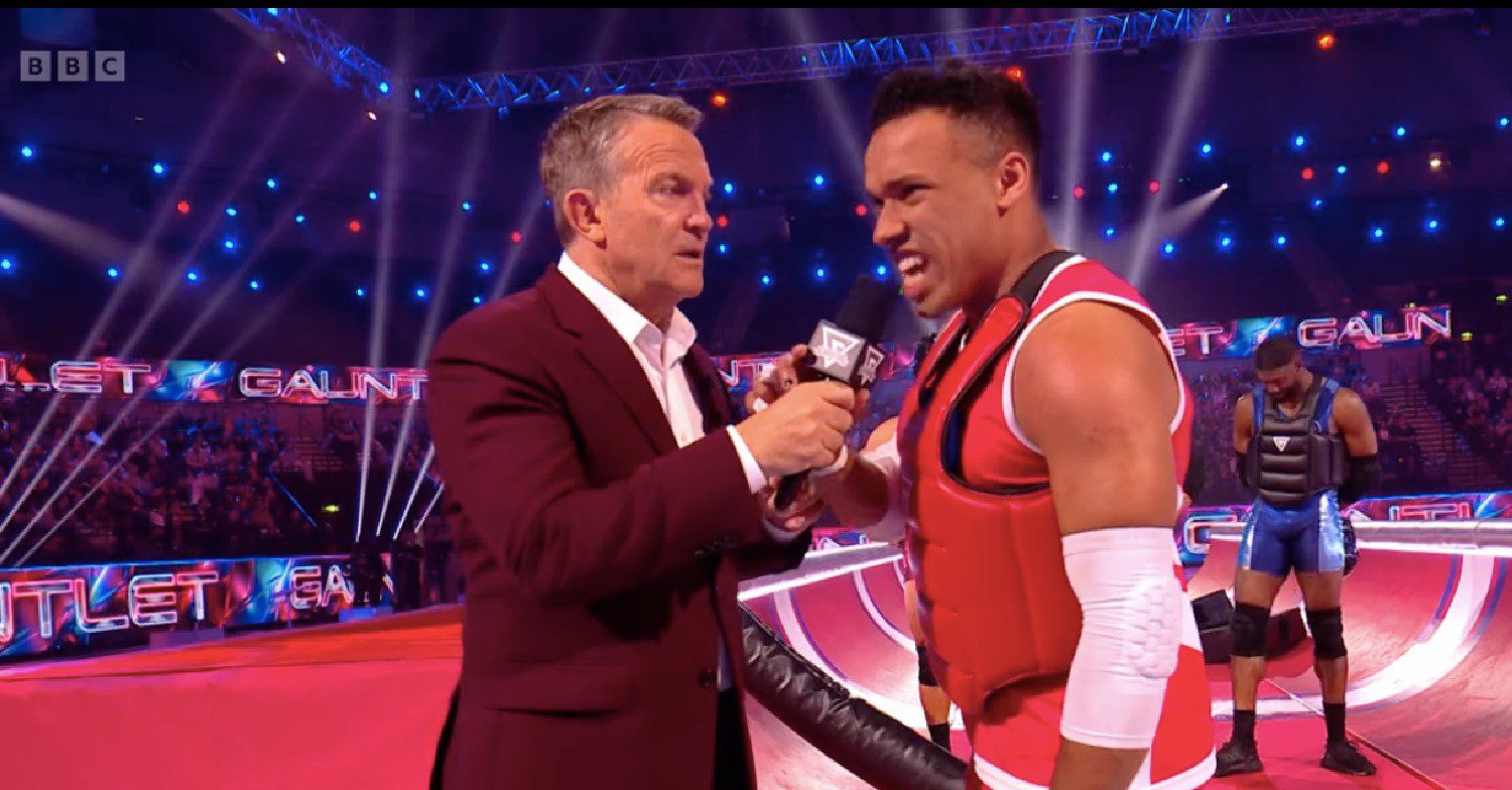 Gladiators star and Bradley Walsh on show