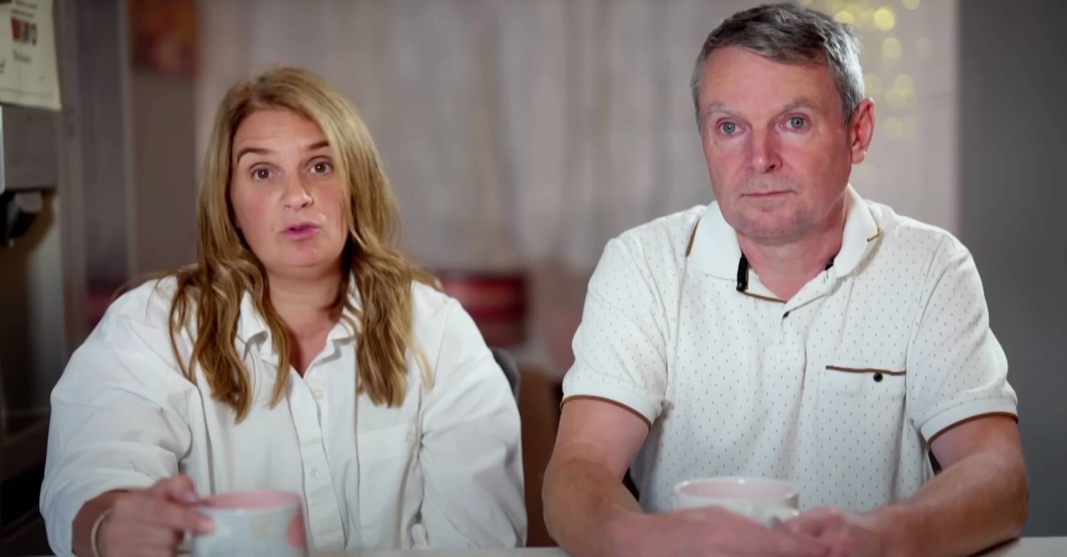 Sue Radford and Noel Radford sit together