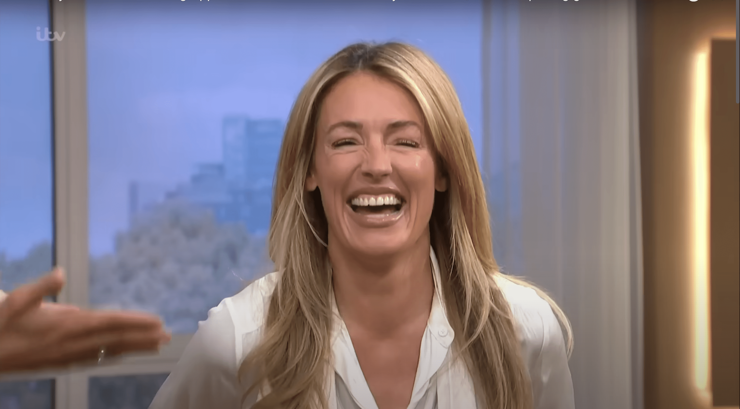 Cat Deeley laughing on This Morning
