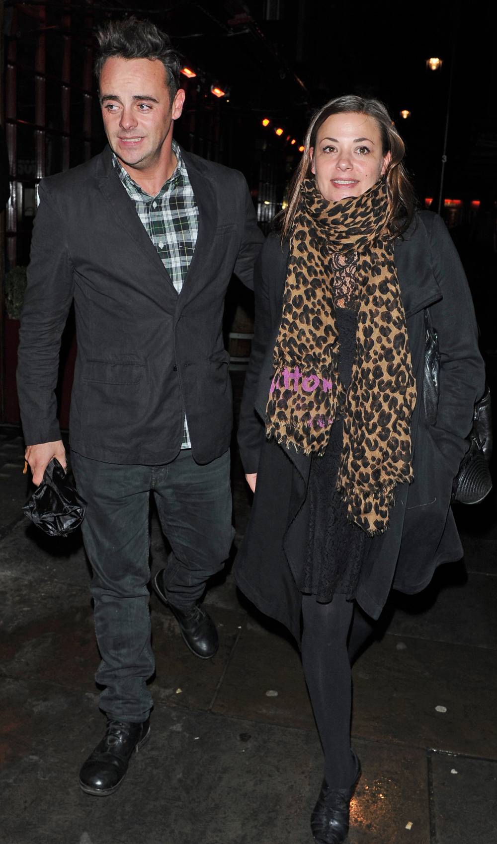 Ant McPartlin and Lisa Armstrong walk together in 2013