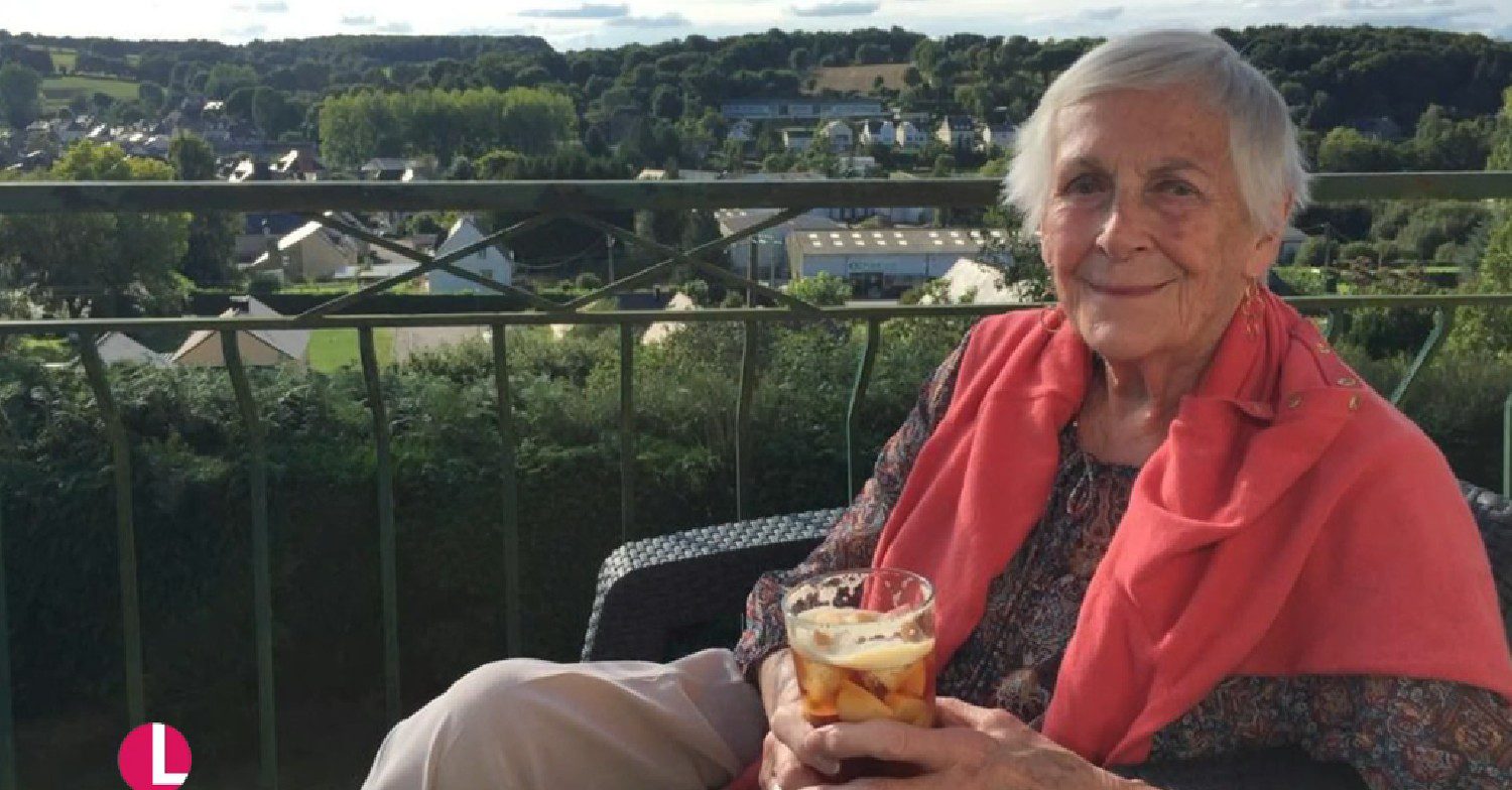 Picture of Dr Hilary Jones' mum on Lorraine