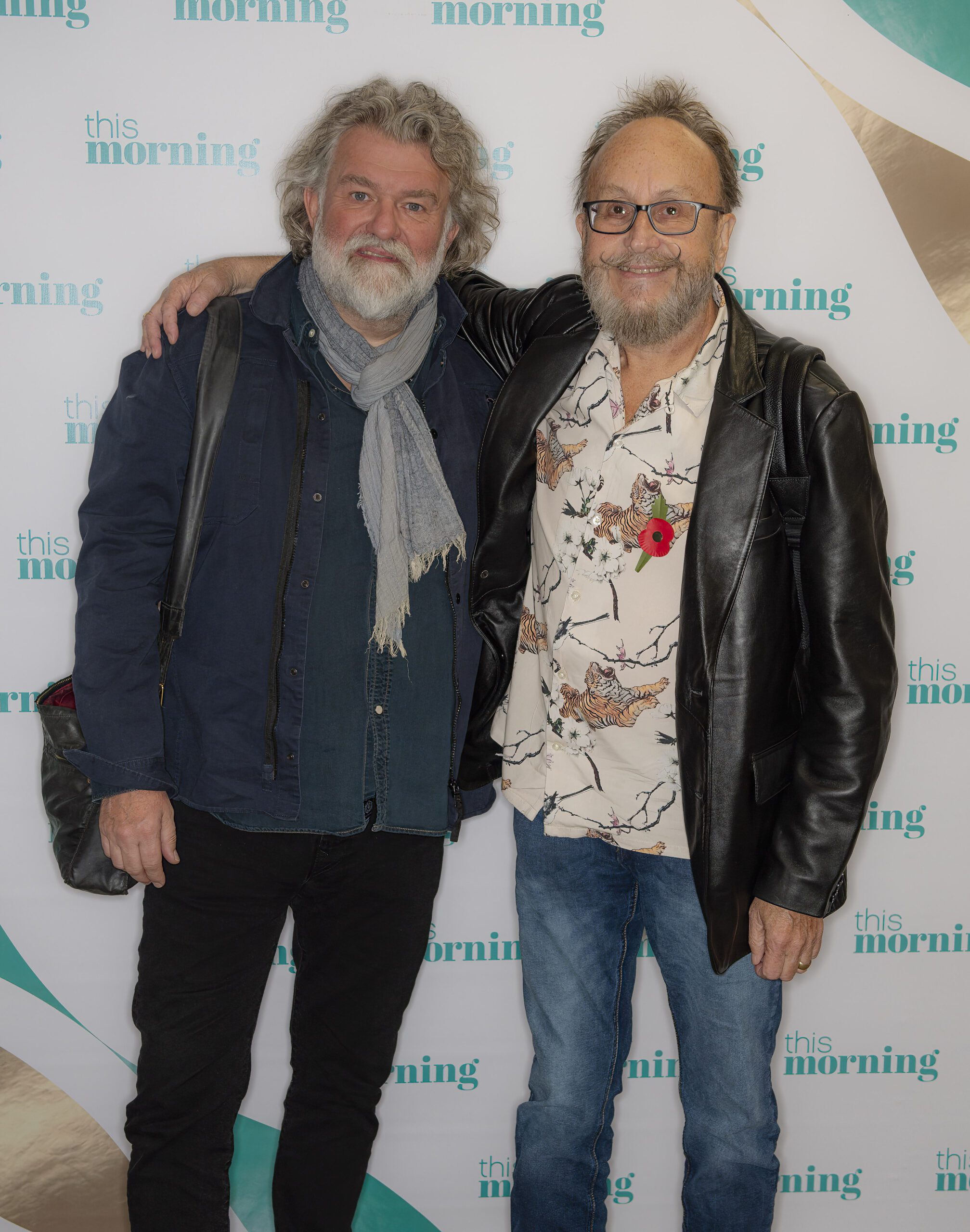 Hairy Bikers Si King and Dave Myers smile at This Morning