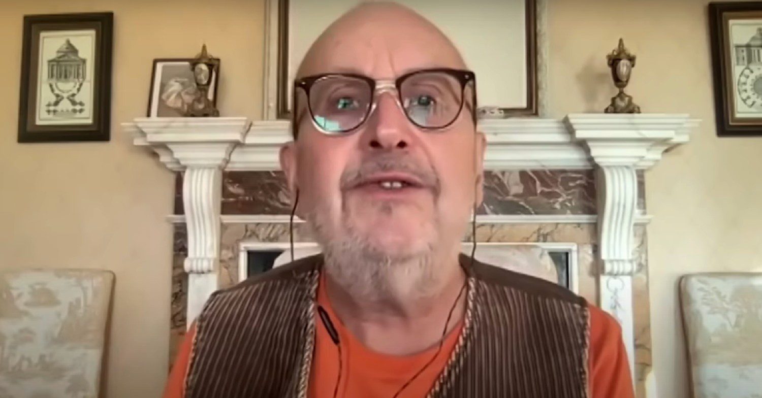 Dave Myers speaking from home in an interview 