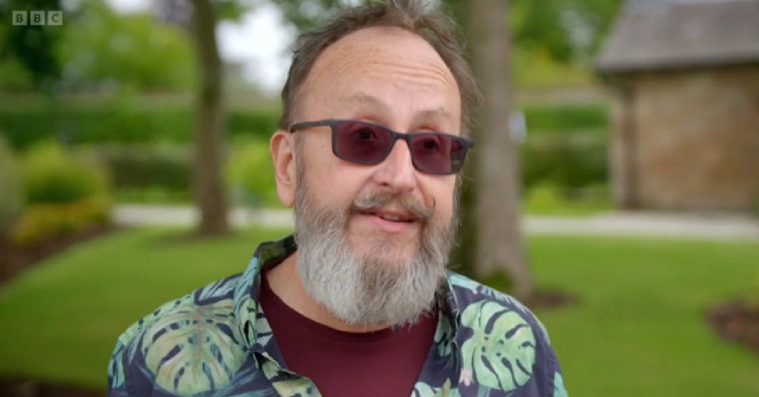 Dave Myers speaking to the camera on Hairy Bikers Go West