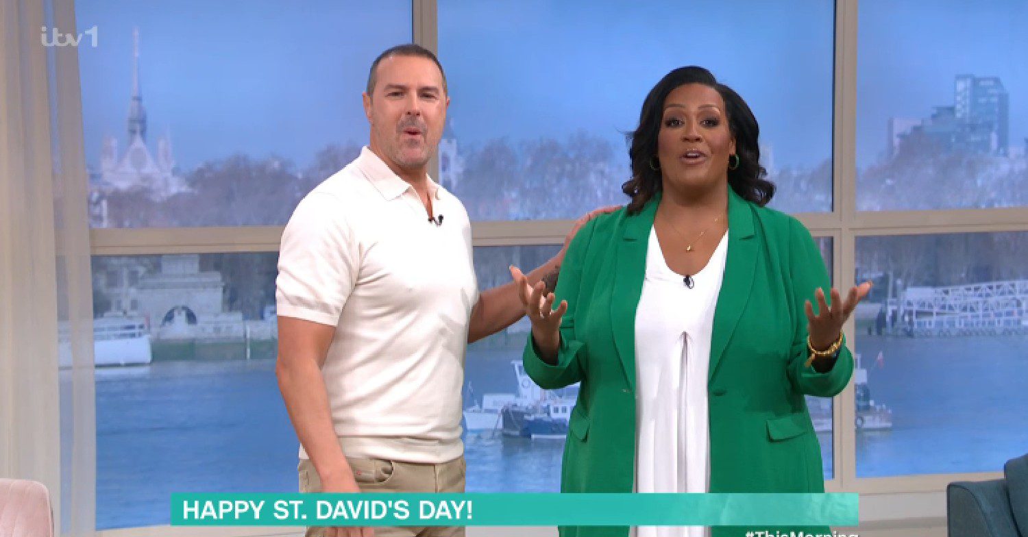 Paddy McGuinness hosting This Morning with Alison Hammond