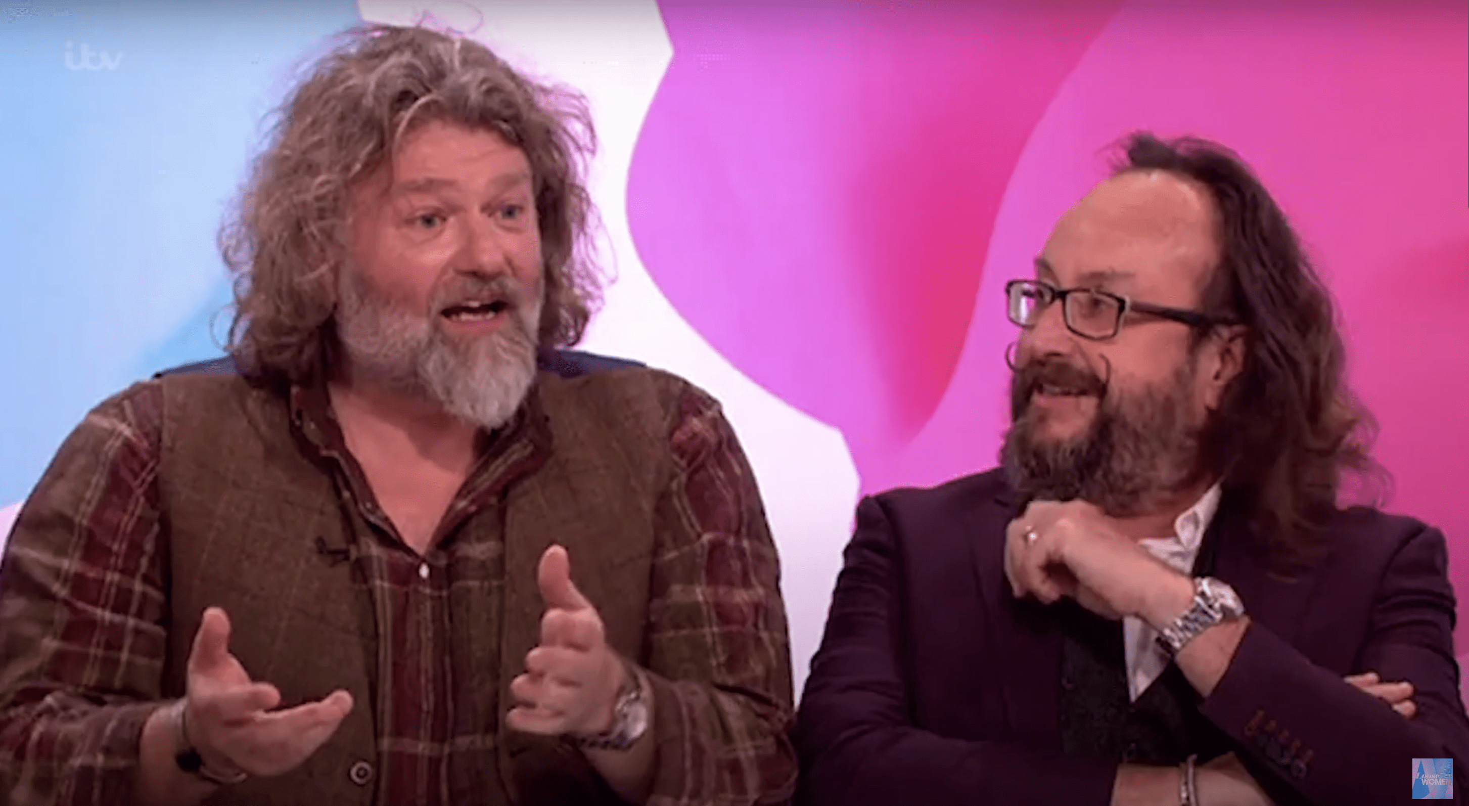 Si King sat with Dave Myers on set of Loose Women
