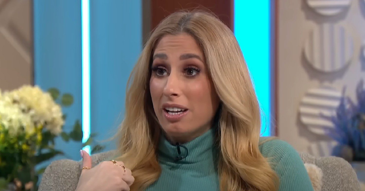 Stacey Solomon speaking on Lorraine