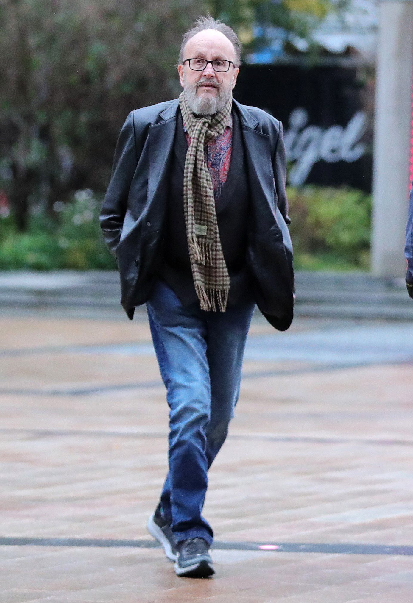 Dave Myers walking at BBC Breakfast studios
