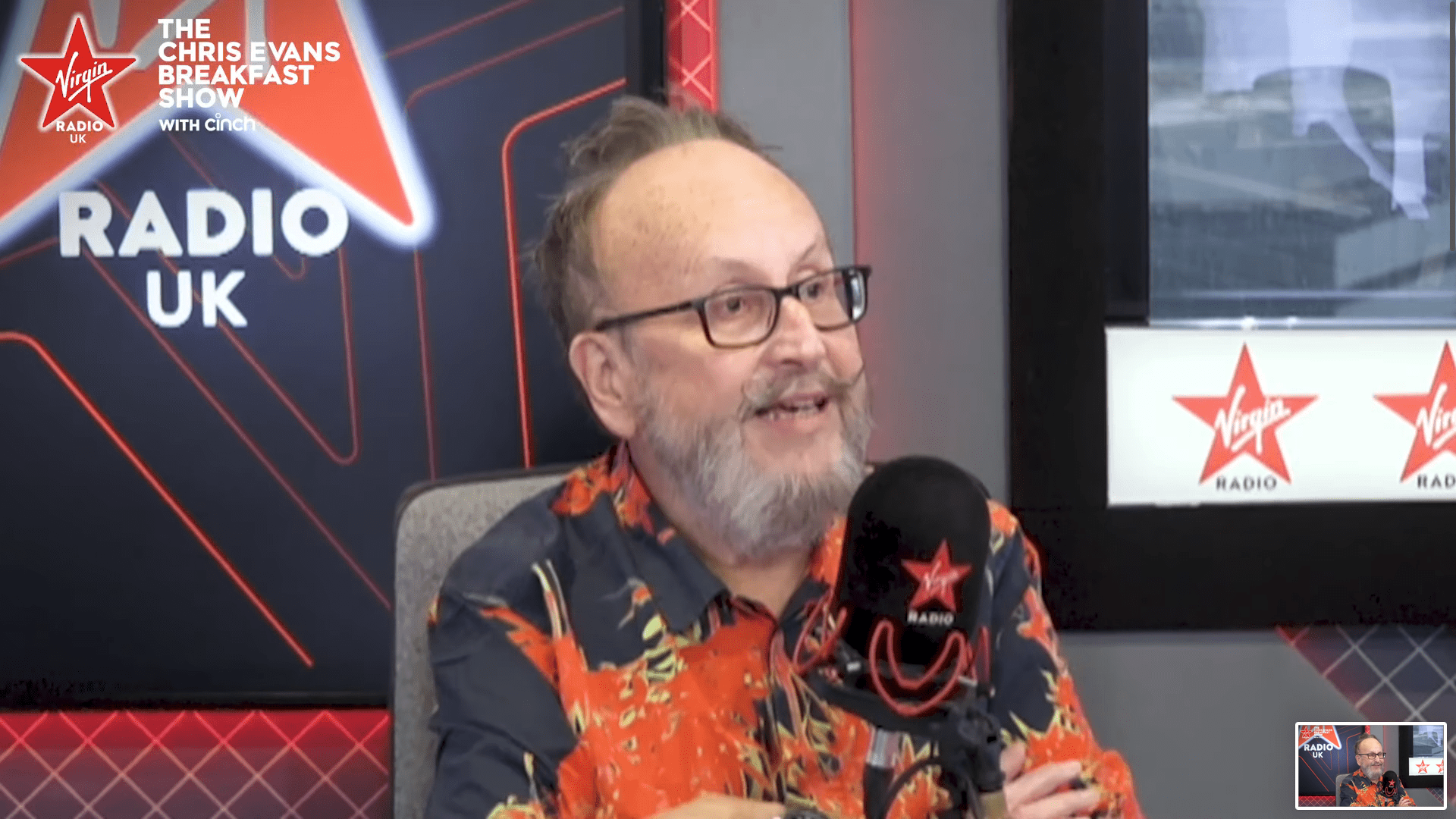 Hairy Bikers star Dave Myers speaking on Virgin Radio