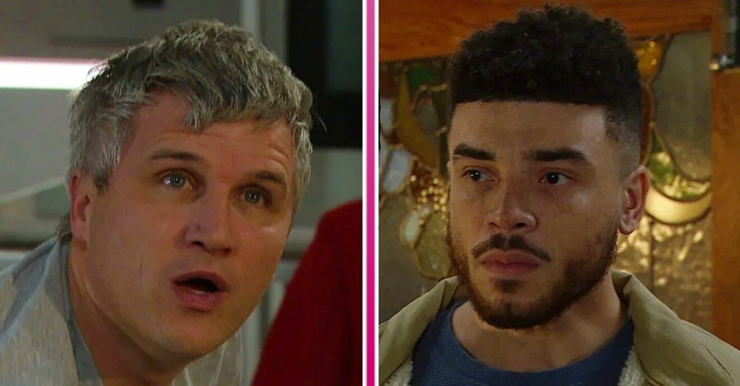 Emmerdale spoilers comp image of Caleb and Nate (Credit: ITV/Comp ED)