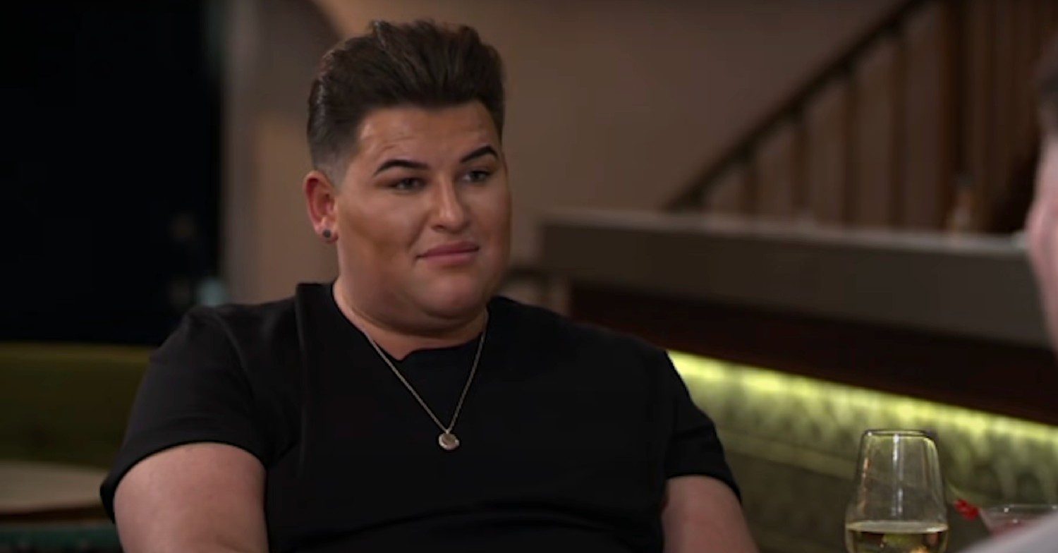 David Potts looking unimpressed on Celebs Go Dating