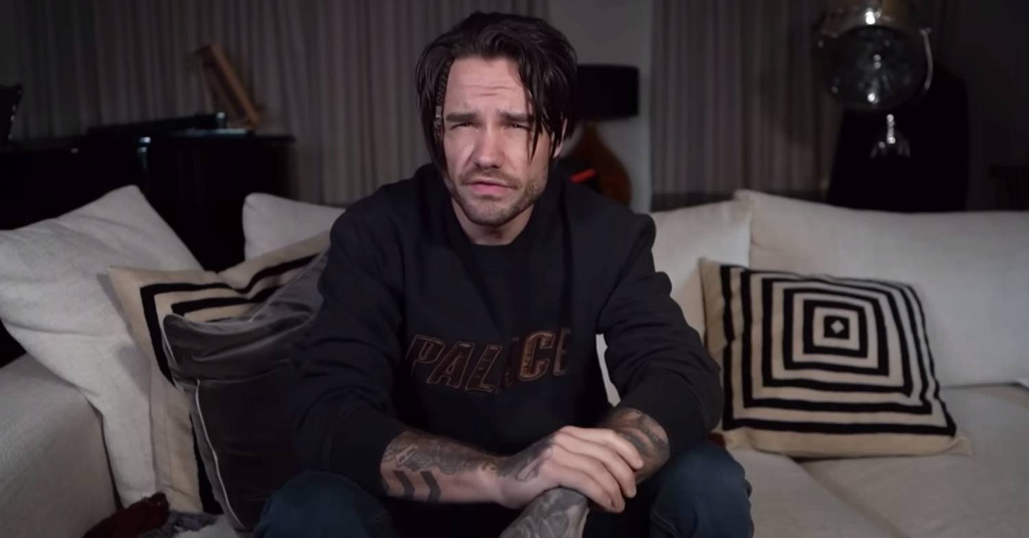 Liam Payne speaks to camera