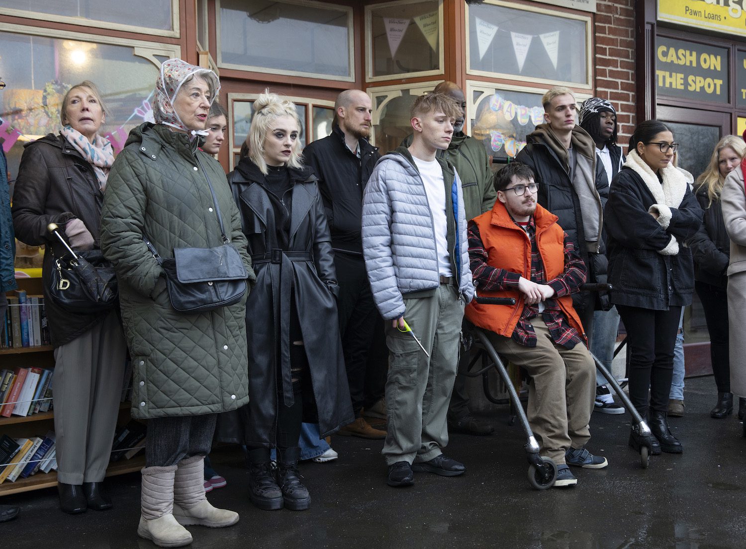 Evelyn, Nina, Max, Bobby and Asha with others at Lauren's vigil