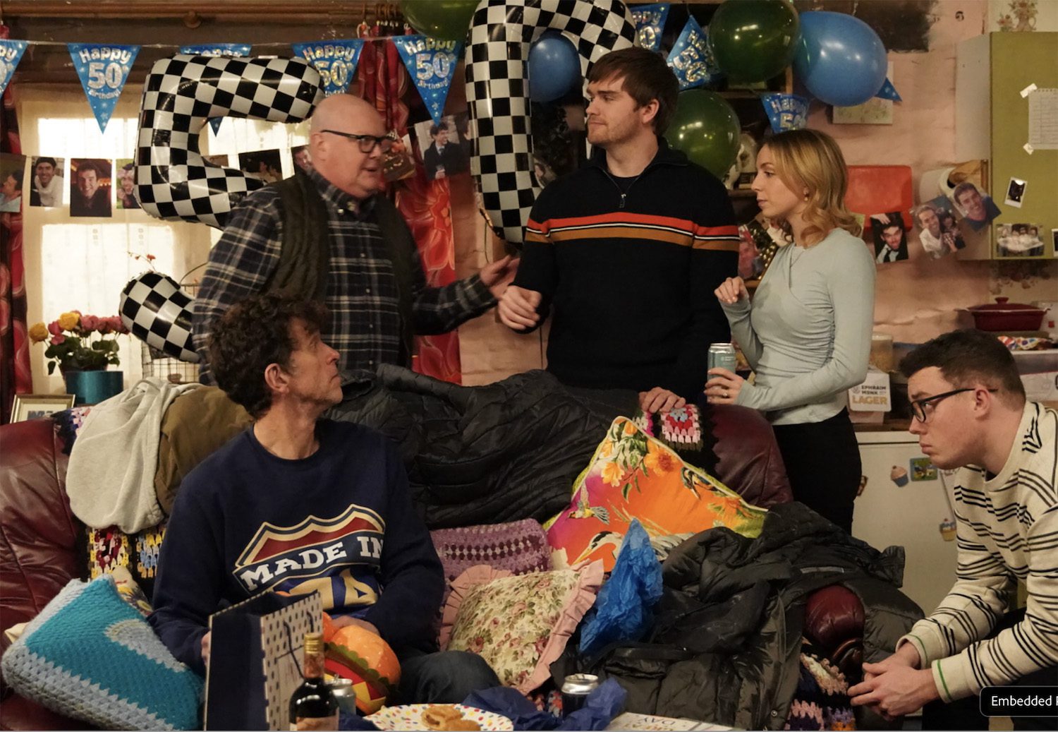 At Marlon’s party, Tom King’s [JAMES CHASE] abuse of Belle King [EDEN TAYLOR-DRAPER] escalates even further