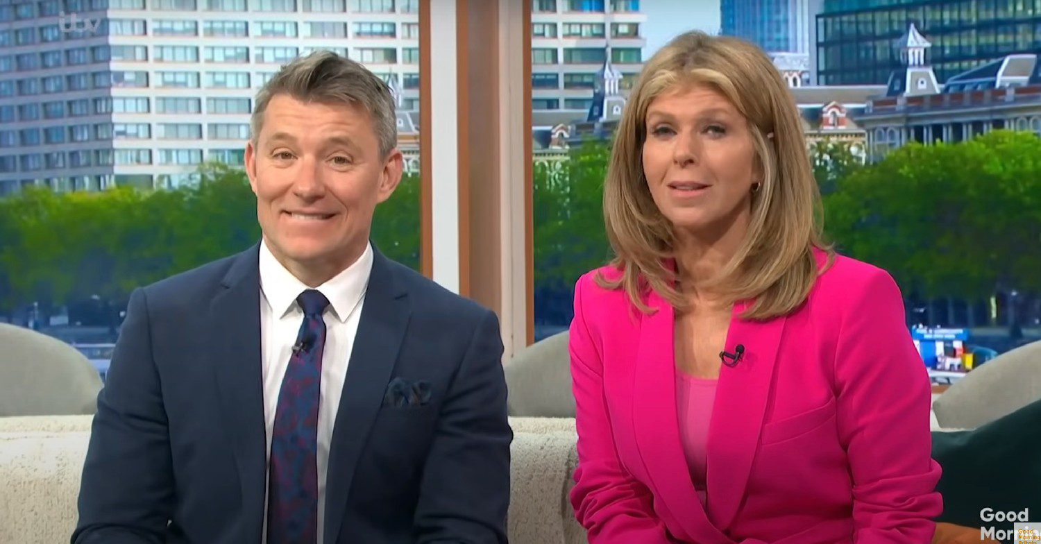 Ben Shephard and Kate Garraway smiling on GMB