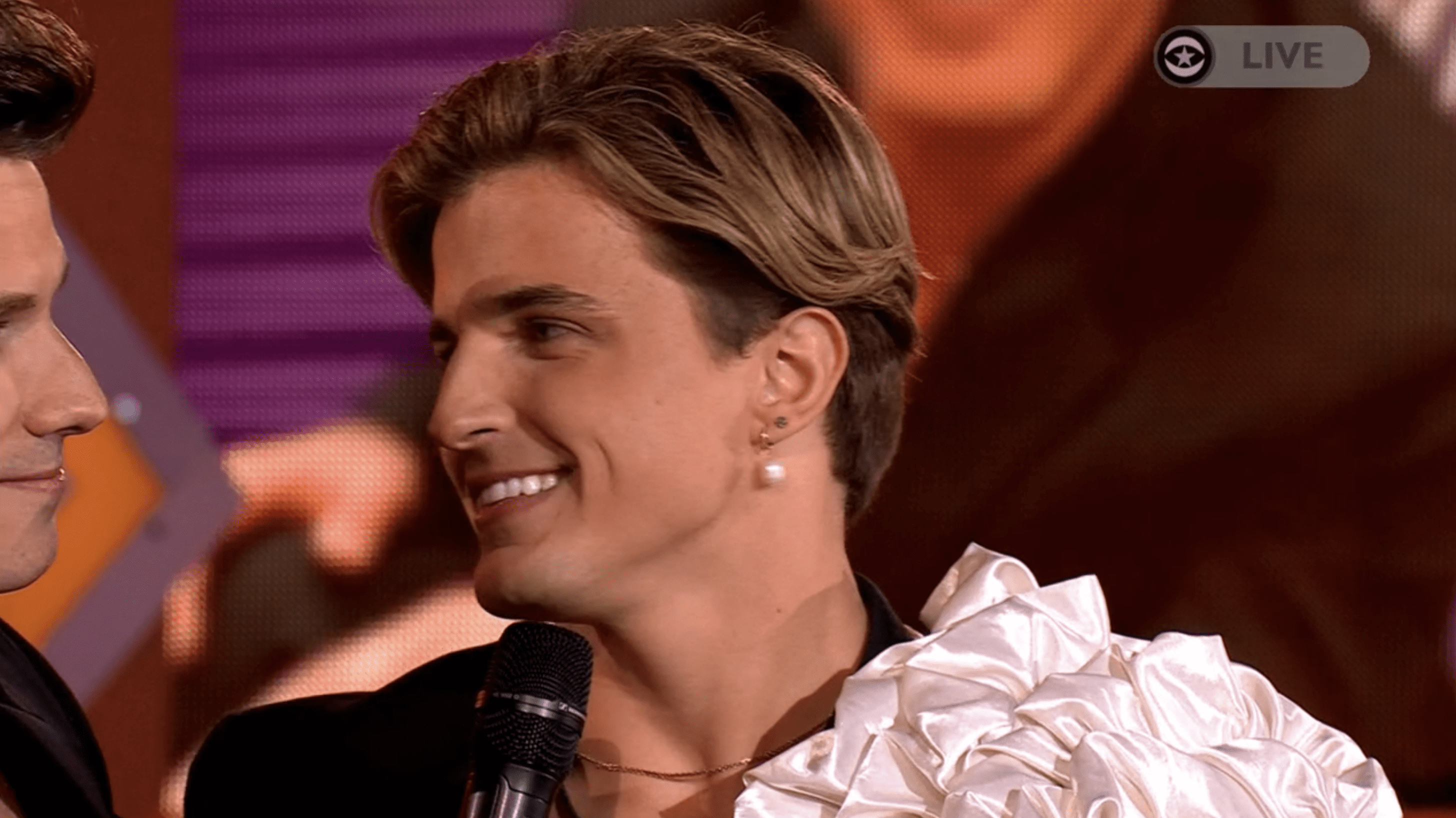 Nikita Kuzmin chatting on Celebrity Big Brother