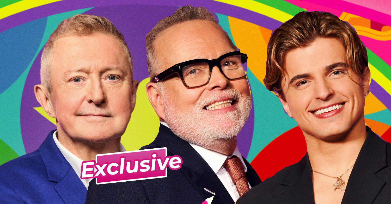 Louis Walsh, Gary Goldsmith and Nikita Kuzmin from Strictly