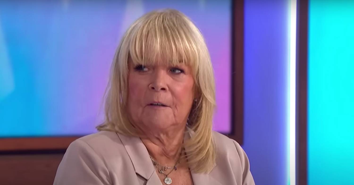 Linda Robson looks to her side on Loose Women