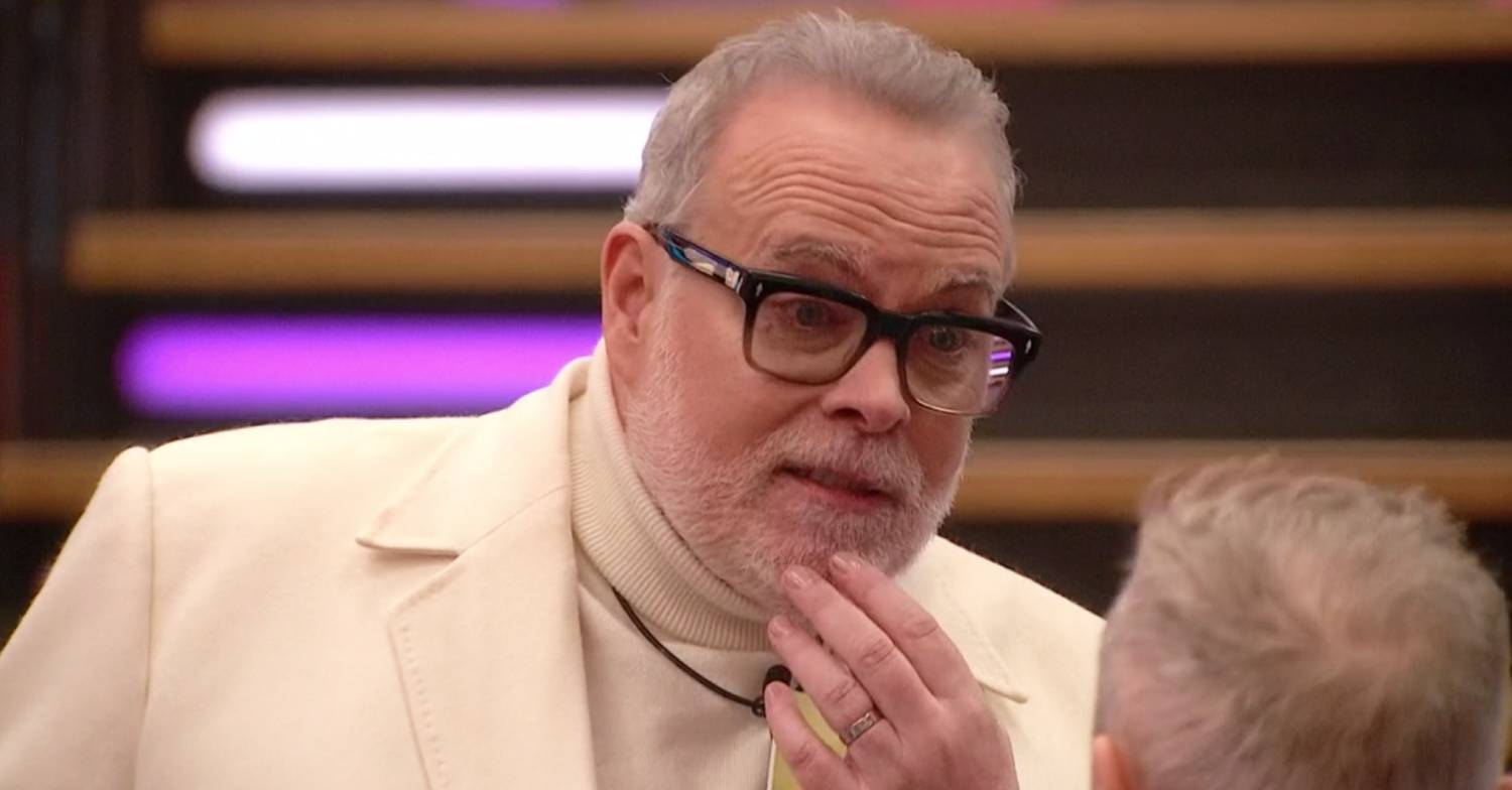 Gary Goldsmith rubs his chin on Celebrity Big Brother