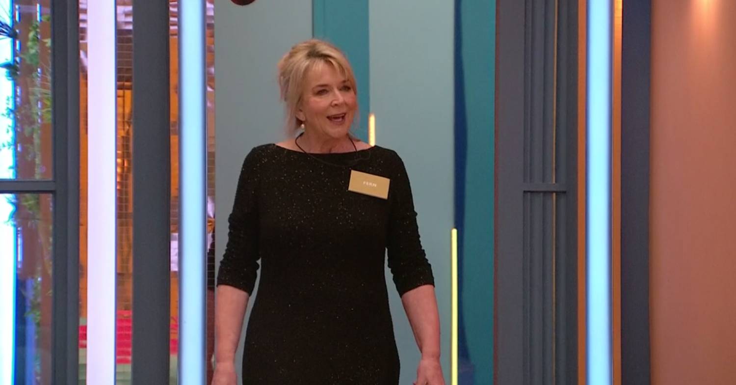Fern Britton enters the Celebrity Big Brother house