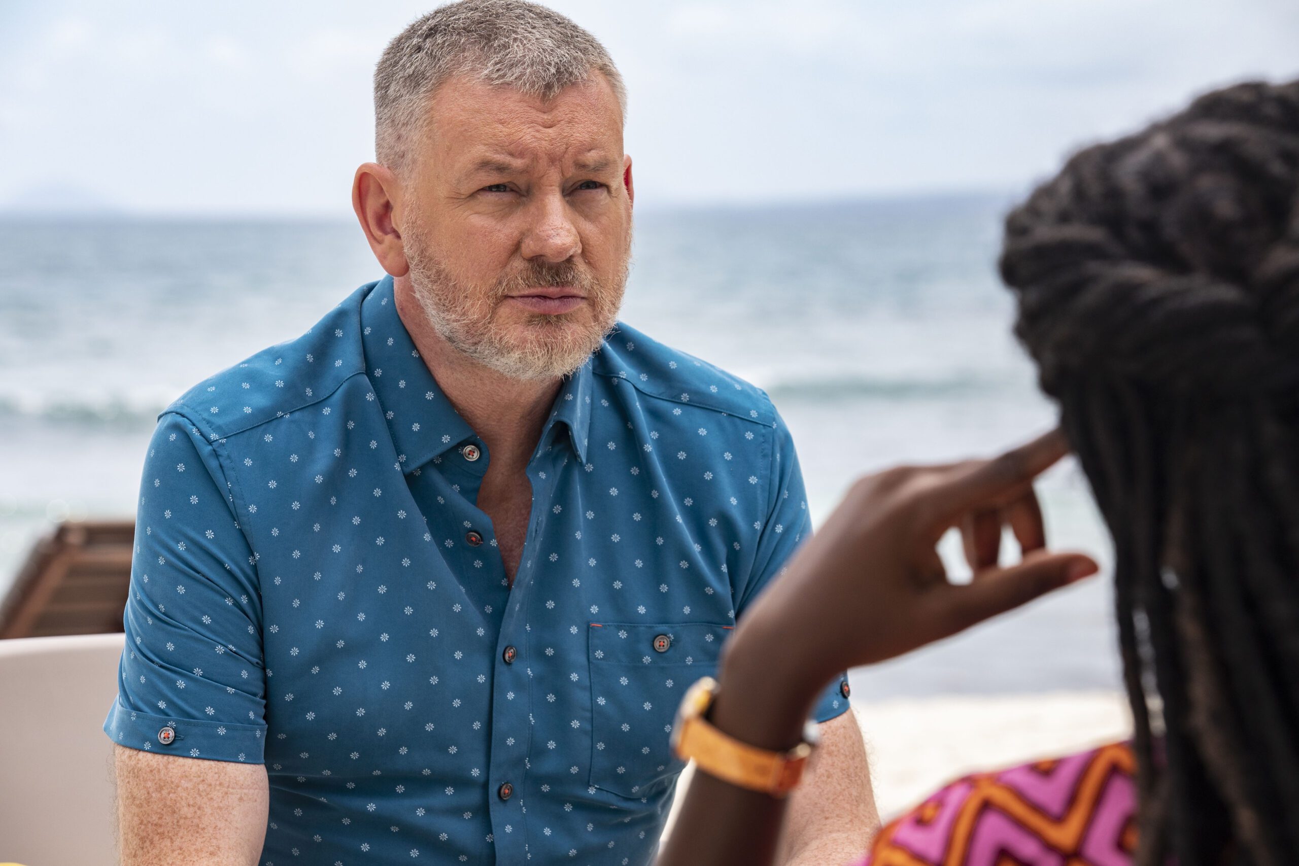 John Gordon Sinclair as Joe in the cast of Death in Paradise series 13 episode 6