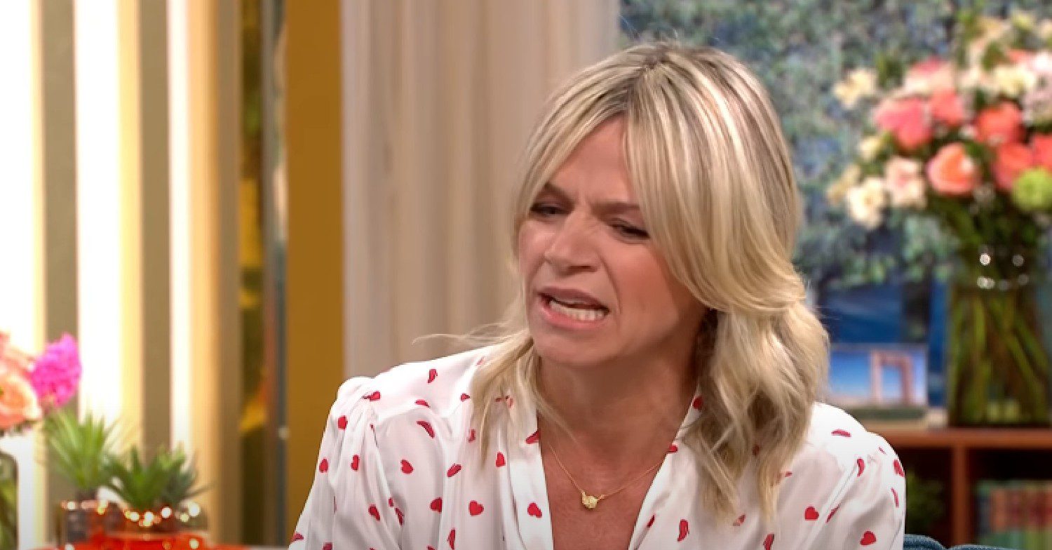 Zoe Ball speaking on This Morning