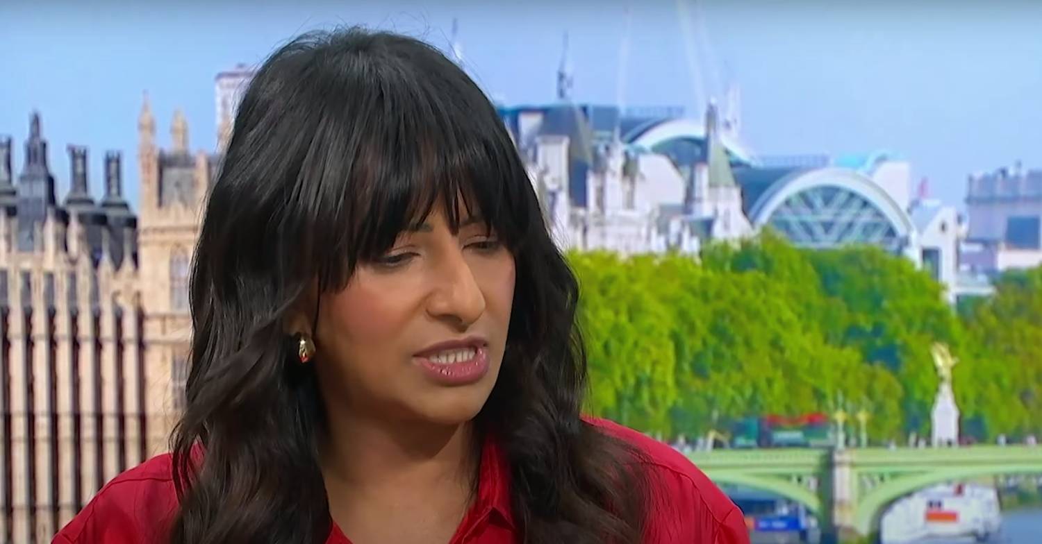 Ranvir Singh looks downwards on GMB today
