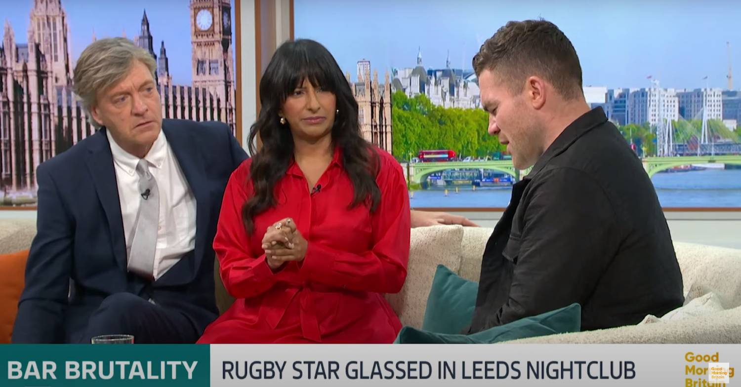 Richard Madeley and Ranvir Singh listen to Matthew Syron
