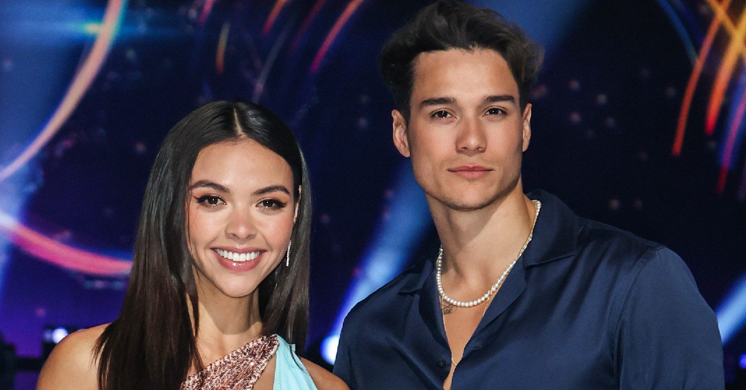 Miles on Dancing on Ice 2024 with Vanessa