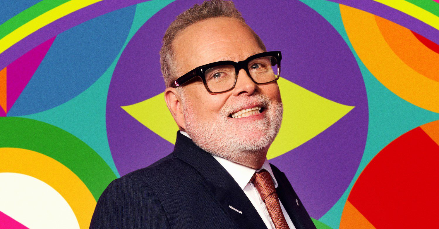 Gary Goldsmith smiling in Celebrity Big Brother promo pic