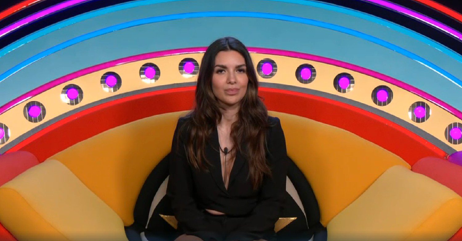 Ekin-Su in the Diary Room on Celebrity Big Brother
