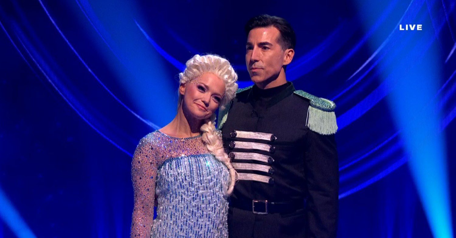 Hannah Spearritt and Andy on Dancing On Ice 2024