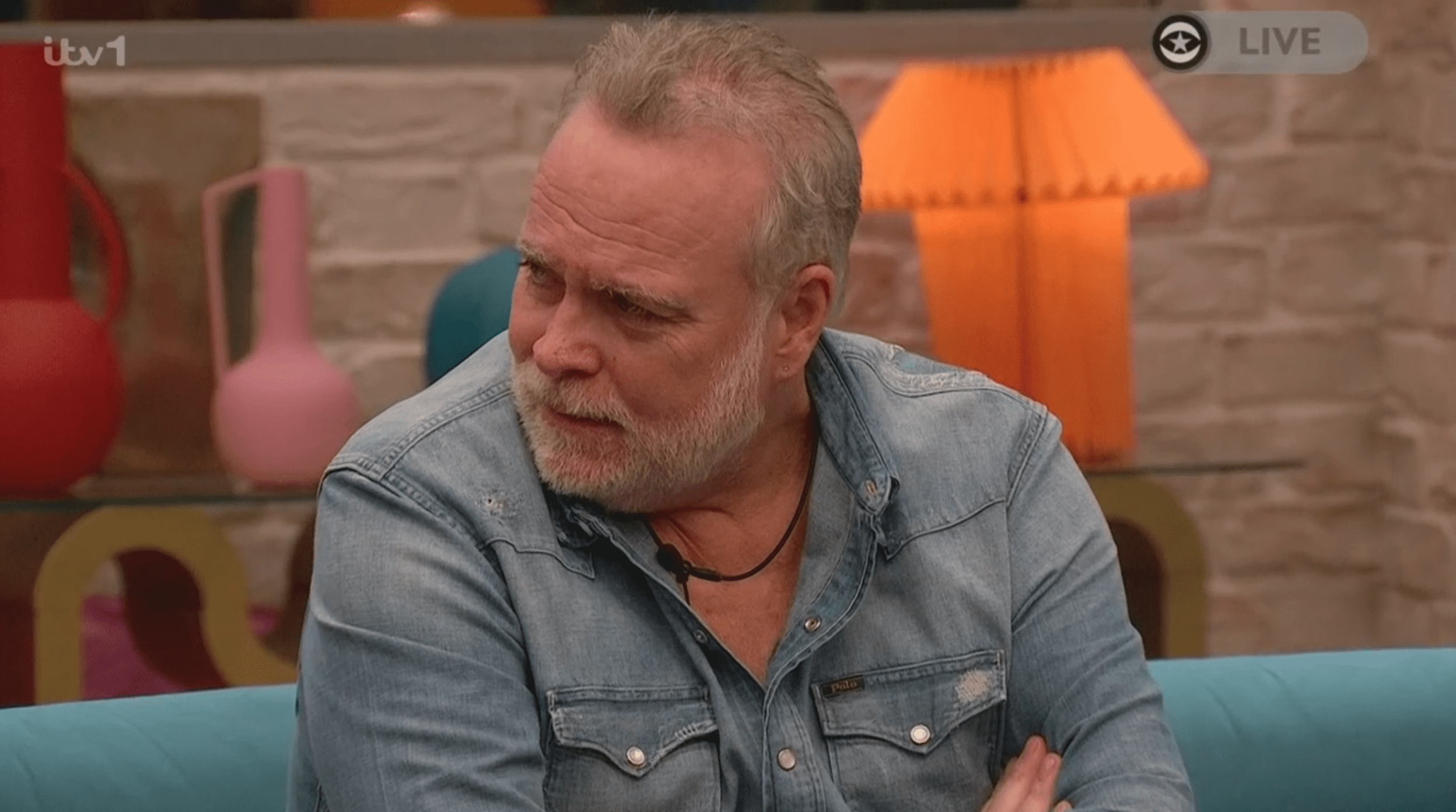 Gary Goldsmith in the Celebrity Big Brother house