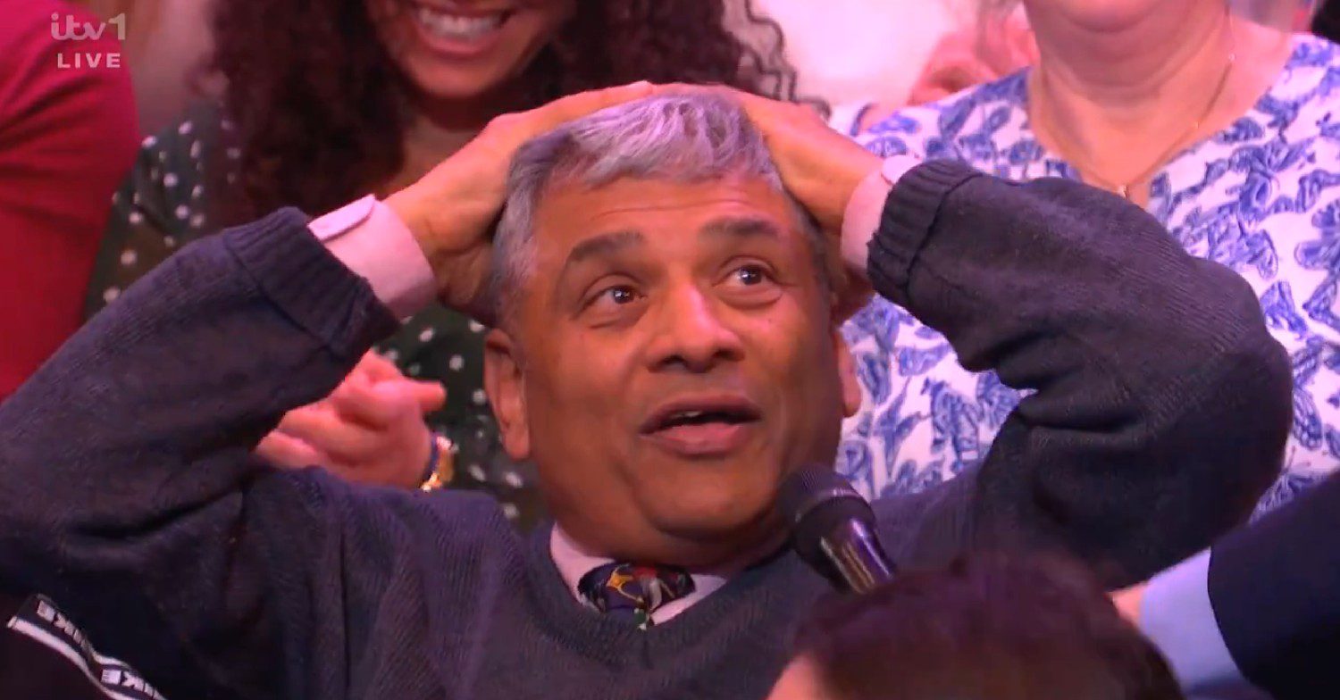 Prakash looking shocked on Saturday Night Takeaway tonight