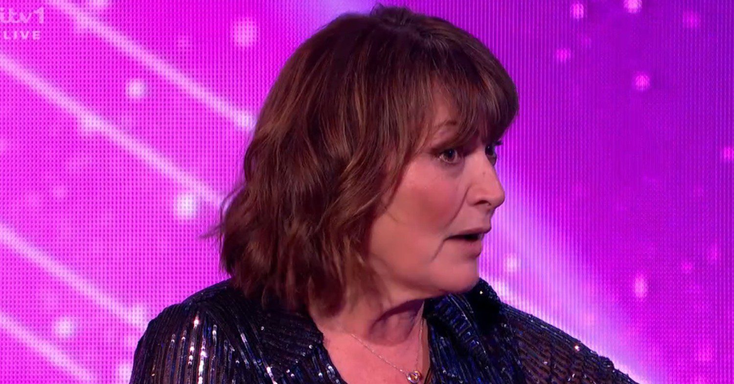 Lorraine Kelly looking surprised on Saturday Night Takeaway