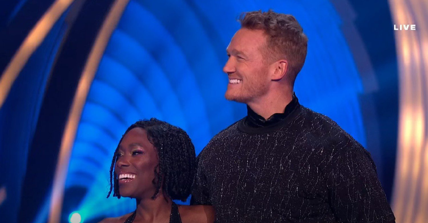 Greg Rutherford and Vanessa James on Dancing On Ice