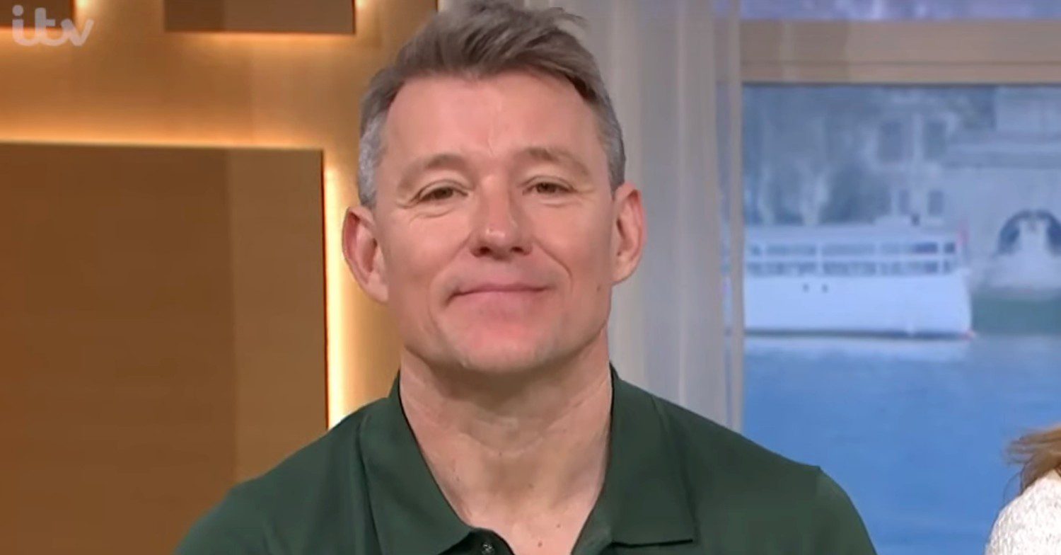 Ben Shephard smiling whilst presenting This Morning