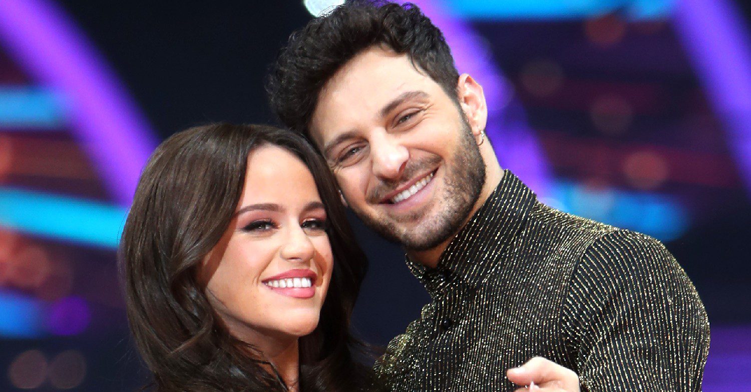 Ellie Leach and Vito Coppola posing on Strictly